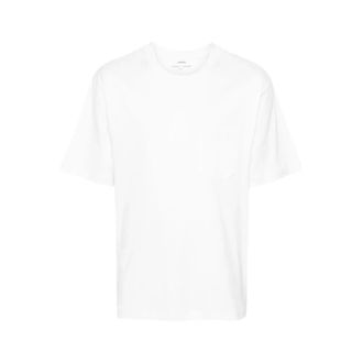 Lardini T-Shirts, male, White, 2XL, Cotton T-shirt with Pocket