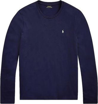 Polo Ralph Lauren Longsleeve Shirt - Heren - Longsleeves - Blauw - L - Katoen - Tops