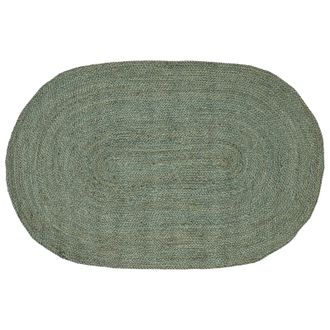 vidaXL Alfombras De &Aacute;rea Verde Oliva 100 X 152 Cm Yute Vidaxl