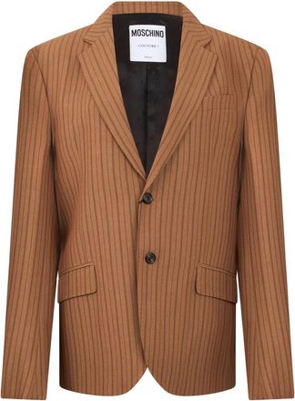 Moschino Klassieke Blazer - Heren - Blazers - Bruin - L - Wol - Jassen
