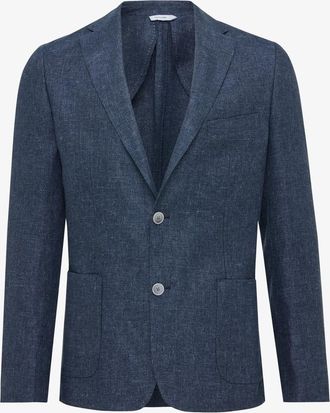 Gentiluomo Linnen Colbert - Donkerblauw