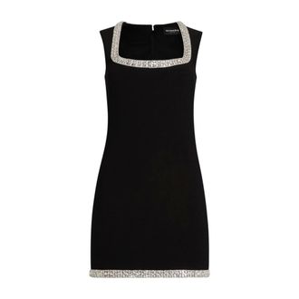 Retrof&ecirc;te Vestido Mini de Tejido El&aacute;stico - Dresses - Mujer - Negro - XS