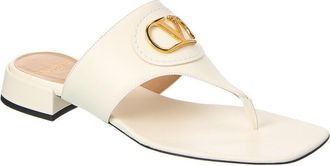 Valentino Vlogo Signature Leather Sandal