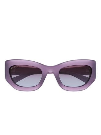 Gucci acetate cat-eye sunglasses - women - Acetate - 52 - Purple