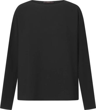 Windsor Blouse Db 624H - Dames - Longsleeves - Zwart - L - Tops