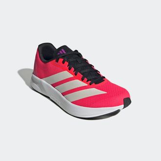 adidas Laufschuh ADIDAS PERFORMANCE DURAMO RC2, Herren, Gr. 42,5, rosa (lucid rot, zero metallic, shock pink), Textil, Schuhe Laufschuh, sehr leicht