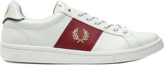 Fred Perry B721 Leren Trainer - Heren - Sneakers - Wit - 41 EU - Leer - Schoenen