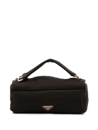 Prada 2000-2013 jersey handtas - Zwart