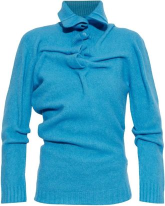 Diesel M-Amary Turtleneck - Dames - Coltruien - Blauw - M - Wol - Truien & Vesten