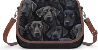 Generic Labrador Lab Dogs Small Womens Crossbody Bags Shoulder Handbag with Adjustable Strap for Travel