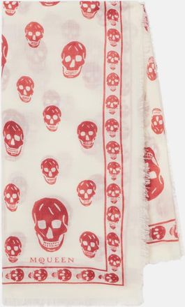 Alexander McQueen Bufanda Skull de chif&oacute;n de seda