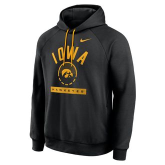 Nike Iowa Courtside Nike Mens Dri-FIT College Pullover Hoodie in Black | 04EJ057YIA-USU