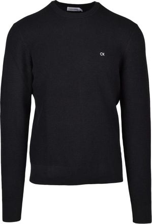 Calvin Klein Truien & Vesten, Heren, Zwart, M, Katoen, Pullover in katoen