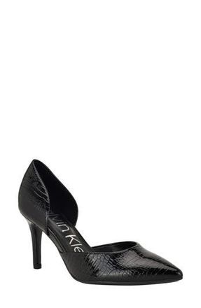 Calvin Klein Gloria dOrsay Pump in Black 008 at Nordstrom Rack, Size 9.5