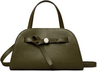 Tory Burch Romy Small Bauletto Leather Handbag in Leccio at Nordstrom