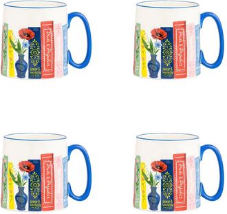 10 Strawberry Street Set Of 4 Bella Reading Classics Mugs
