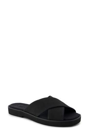 Toms Mae Crossover Slide Sandal in Black at Nordstrom Rack, Size 9.5