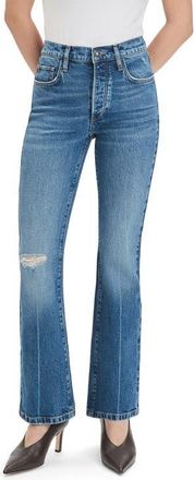 Favorite Daughter The Morgan Shortie Ripped High Waist Bootcut Jeans in Beacon at Nordstrom, Size 29
