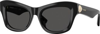 Burberry BE4442U 300187 Womens Sunglasses Black Size 51