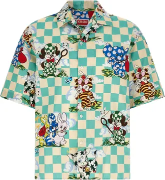 Kenzo Multicolor Cotton Mens Blouse