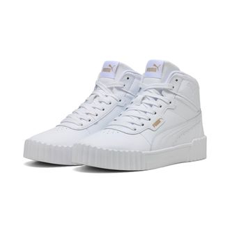 Puma Sneaker PUMA CARINA 3.0 MID, Damen, Gr. 37,5, weiss (puma wei&szlig;, puma gold), Schuhe Sneaker