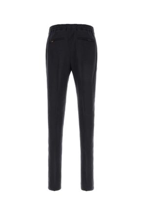 Pantaloni Torino Mens Dark Blue Linen Pant 0360 Exterior: Pantaloni