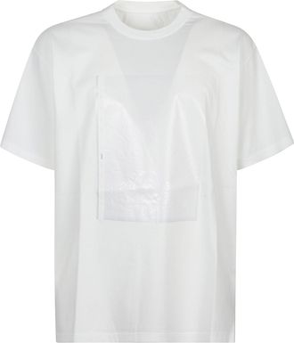 Maison Margiela White Spray Effect Cotton T-Shirt