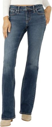 Silver Jeans Co Elyse Mid Rise Bootcut Jeans in Atlantic Shores at Nordstrom, Size 33 X 33
