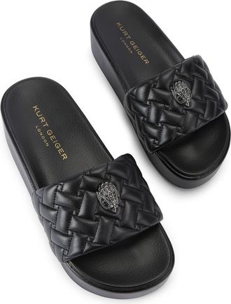 Kurt Geiger Meena Eagle Platform Sandal in Black at Nordstrom, Size 9.5Us