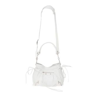 Balenciaga Le City Small Bag - Dames - Tassen - Wit - Maat: ONE Size Leer