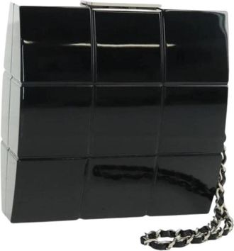 Chanel Pre-owned Plastic Clutch - Dames - Vintage Clutch - Zwart - ONE Size - Vintage