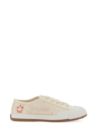 Vivienne Westwood Beige Canvas Sneakers