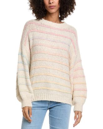 Vintage Havana Ombre Striped Wool-Blend Sweater
