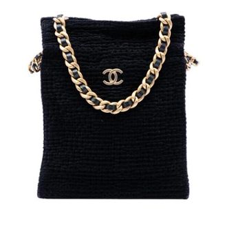 Chanel Pre-owned Vintage Tweed Tote Bag - Dames - Pre-owned - Zwart - Maat: ONE Size Tweed
