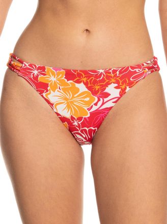 Roxy Bikini-Hose ROXY Sea Spray Classics, Damen, Gr. M, N-Gr, rot (hilo hibiscus, small), 87% Nylon, 13% Elasthan, Badehosen Bikini-Hose