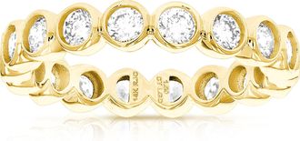 Vir Jewels 1.50 cttw Lab Grown Diamond Eternity Ring Wedding Band in 14K Yellow Gold For Women