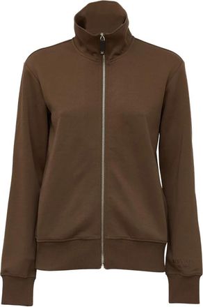 Max Mara Zip-through Sweatshirt - Dames - Vesten met rits - Bruin - M - Hoodies & sweatvesten