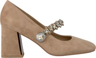 Alma En Pena Hoge hak schoen met strass - Dames - Pumps - Bruin - 42 EU - Schoenen