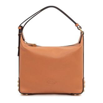 Tod's Mini Tas met Noppen - Dames - Handtassen - Beige - ONE Size - Tassen