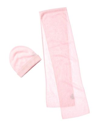 Amicale Cashmere Cashmere Brushed Cashmere Hat & Scarf Set