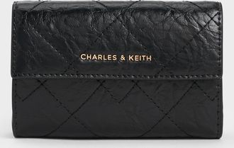 Charles & Keith Duo Quilted Fold-Over Wallet