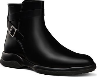 Stuart Weitzman Crew Buckle Boot in Black at Nordstrom, Size 10.5