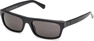 Guess Rechthoekige Zonnebril - unisex - Zonnebrillen - Zwart - 57 MM - Accessoires
