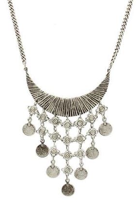 Olivia Welles Nadea Waterfall Necklace in Burnished Silver at Nordstrom Rack