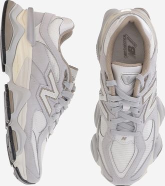 New Balance Unisex Sneakers 9060 Grey Suede-Mesh Trainers Suede/mesh