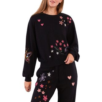 BILLY T In Full Bloom Sweatshirt in Ink at Nordstrom, Size X-Small