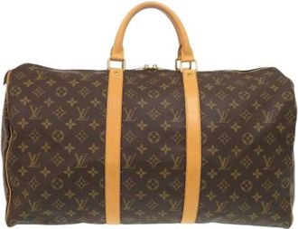 Louis Vuitton Pre-owned Weekend Bags, female, Brown, Size: ONE SIZE Pre-owned Keepall 50