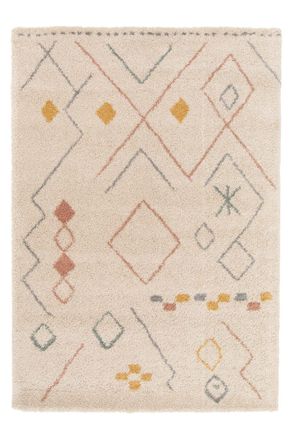 AFK Living Alfombra shaggy gruesa y c&oacute;moda beige 80 x 150 cm