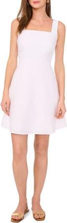 Vince Camuto Square Neck Linen Blend Minidress in Ultra White at Nordstrom Rack, Size X-Large