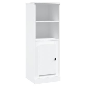 vidaXL Vidaxl - Aparador Alto Madera Contrachapada Blanco 36x35,5x103,5 Cm
